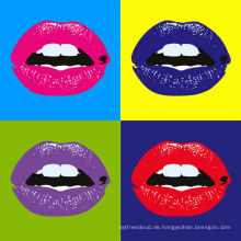 Abstrakte Liebe Kuss Pop Art